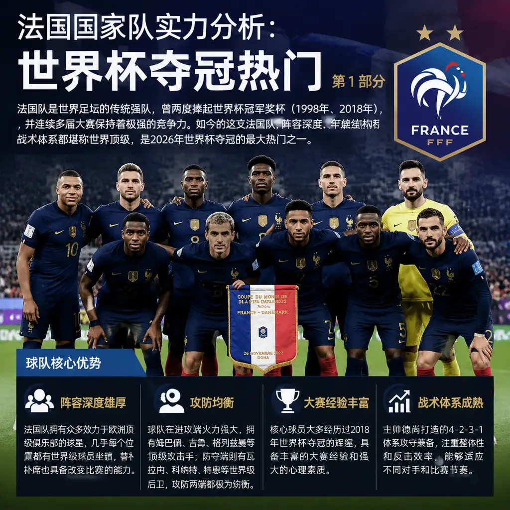 法国国家队实力分析：世界杯夺冠热门