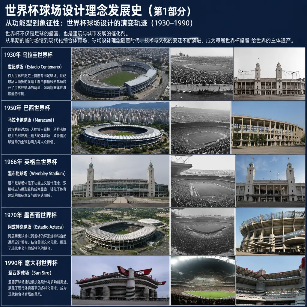 世界杯球场设计理念发展史