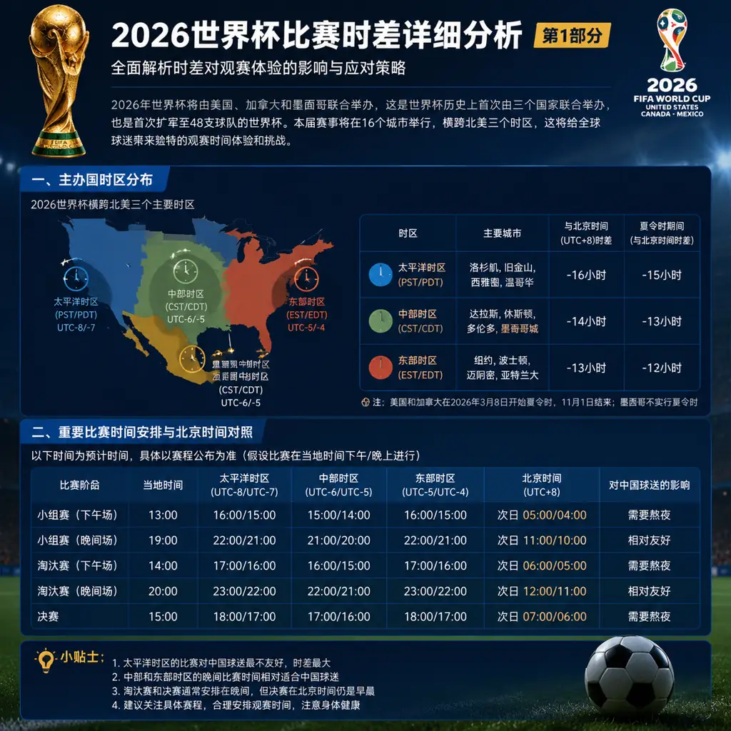 2026世界杯比赛时差详细分析