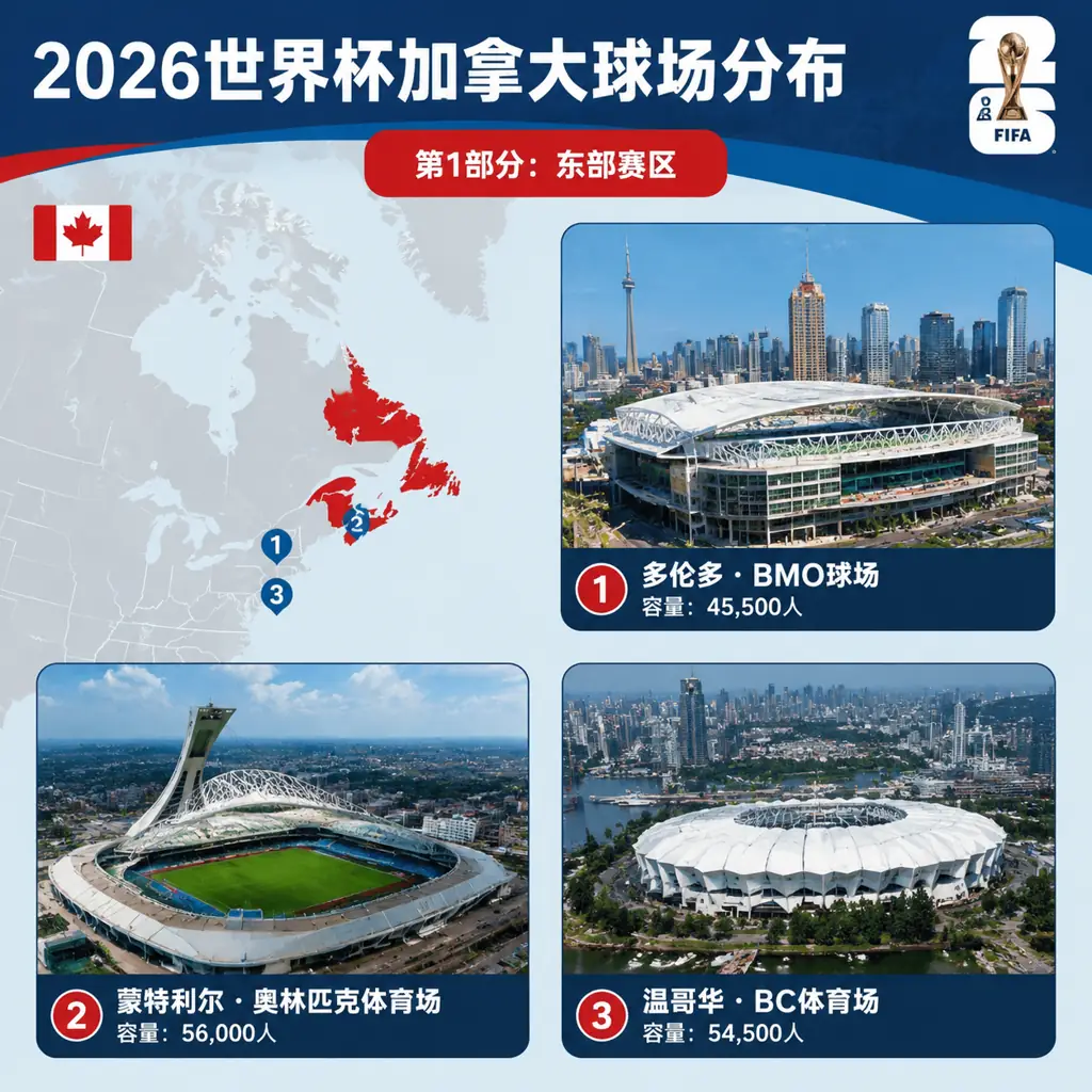 2026世界杯加拿大球场分布