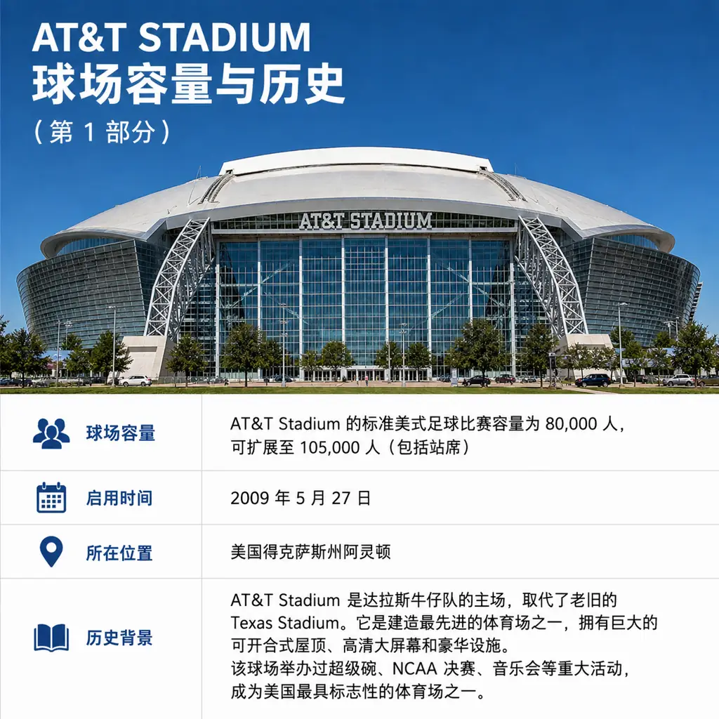 AT&T Stadium球场容量与历史
