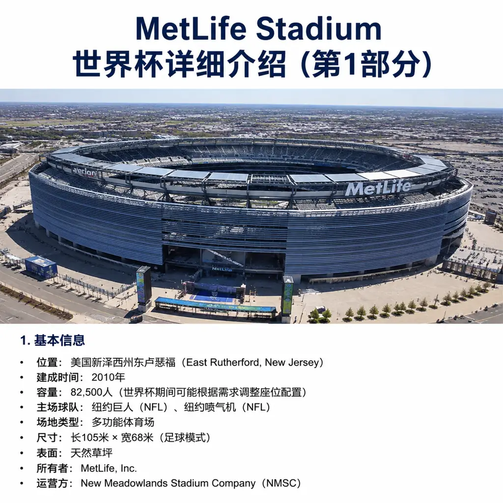 MetLife Stadium世界杯详细介绍